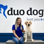 Erin with Duo Dog Banyon